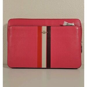 Coach Laptop Sleeve Pink Retro  C4544 Chic Gorgeous Fits 13in Lap Top New